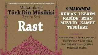 RAST | 9 MAKAMDA Dini Musiki Eğitim Seti | Ezan, Kur'an-ı Kerim, Kamet, Tesbihat, Mevlid, Kaside