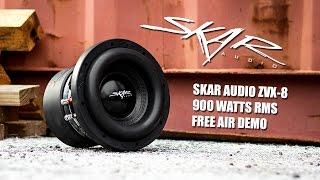 Skar Audio ZVX-8 900 Watt RMS 8" Subwoofer Free Air Slow Mo!!!