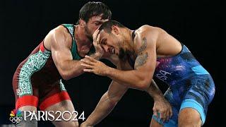 USA's Aaron Brooks DOMINATES Javrail Shapiev in 86kg freestyle bronze match | Paris Olympics