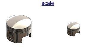 SOLIDWORKS TUTORIAL || How to scale any part in solidworks.