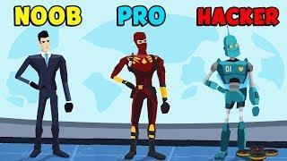 NOOB vs PRO vs HACKER - Agent Action