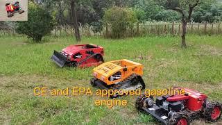 CE EPA approved gasoline engine electric start crawler remote grass cutter