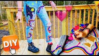 HOW TO PAINT YOUR JEANS!