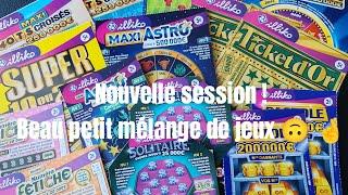 #fdj un beau petit mélange de jeux à gratter #grattage #lottery #illiko