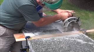 Cutting Granite With A Circular Saw And Diamond Blade