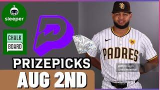 MLB PRIZEPICKS | PROP PICKS | FRIDAY | 8/2/2024 | MLB BETTING | BET PROPS