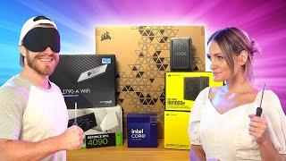 Corsair PC Build Kit! - NOOB vs Blindfolded PRO