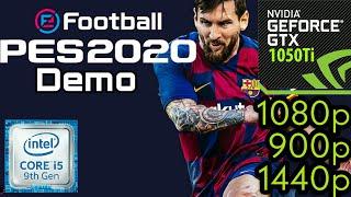 Pro Evolution Soccer 2020 - GTX 1050Ti - i5 9400F - 1080p - 1440p - 900p - Benchmark PC