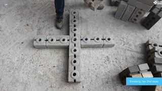 How to build with CSEB interlockig bricks +Joint (NEPALI AUDIO)