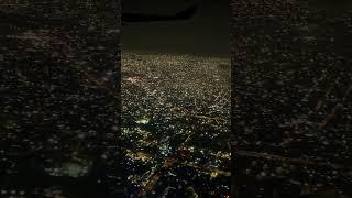 Departure from Accra, Ghana on a night flight