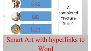 How to create a Powerpoint presentation with SmartArt and hyperlinks to Word files