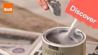 Valspar paint glitter #DIYcuts