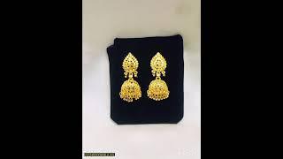 Alloy Gold plated earrings for women and decent style tops for girls and different prices available