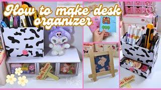 How to make desk organizer/Easy craft/Paper craft/DIY/Hoài Nanu #shorts #tutorial