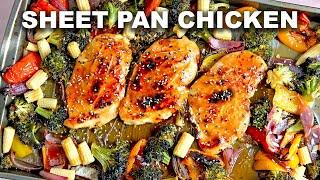 Sheet Pan Teriyaki Chicken & Veggies - 30 Minute Dinner!