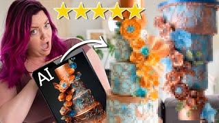 Can 5 Star Bakeries Decorate WEDDING Cakes DESIGNED by AI?