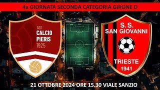 San Giovanni - Pieris (4-4, Seconda Categoria Girone C), la sintesi