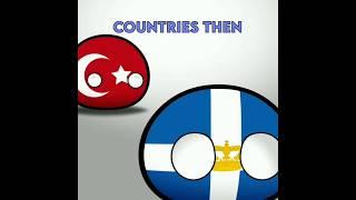 || Countries Now vs Then...️ ||  IB: @Opera_cb #countryballs #shorts #edit #turkey #russia