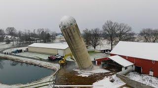 SILO DEMOLITION - THIS WILL CRASH!!