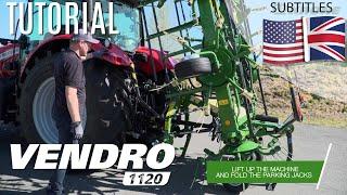 How to attach a KRONE rotary tedder properly / Tutorial / KRONE VENDRO 1120