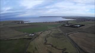 Thurso Caithness Scotland aerial video