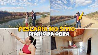 o piso ficou pronto/ nossa cozinha americana na roça  *pescaria de anzol*