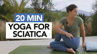 20 Min Yoga For Sciatica | Gentle Yoga Routine For Pain Relief