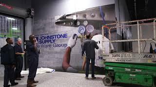 Johnstone Supply/The Ware Group Branding Installation by AlphaGraphics in HVAC-R Workshop at J-Tech