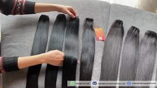 HOT STYLE: VIETNAMESE VIRGIN REMY BONE STRAIGHT HAIR - Hot trend 2020 of Hair Wigs