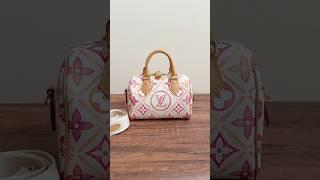 LV Speedy Bandoulière 20 Pink Monogram M11209 #lv #lvlover #lvaddict #speedy #travelbag #shortsviral