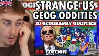 Brit Reacting to 30 Oddities of U.S. Geography