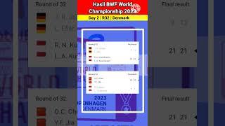 Hasil BWF World Championship 2023 Babak 32 Besar #bwfworldchampionship