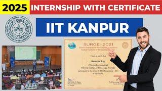 IIT Kanpur internship with certificate online | Internship 2025 | Internship for college students