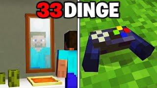 33 DINGE in MINECRAFT die du wirklich BAUEN kannst!