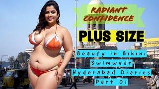 Radiant Confidence: Plus Size Beauty in Bikini Swimwear | Hyderabad Diaries Part 01