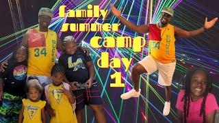 Jordan Family Myrtle Beach Summer Camp Day 1: Craft, Vegan Cake, Glow Sticks & Dance Party