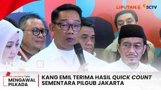 [FULL] Ridwan Kamil Terima Hasil Sementara Quick Count Pilkada Jakarta | Liputan 6