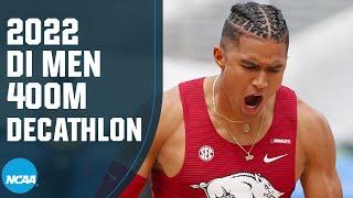 Collegiate record in 400m Decathlon — 2022 NCAA track and field championships