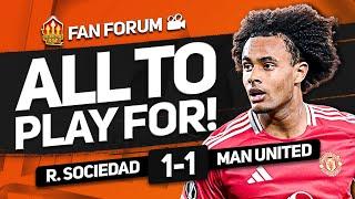 UNITED TOOTHLESS! Real Sociedad 1-1 Man United | LVE Fan's Forum