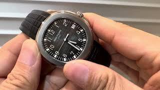 名表TV-8Sep/Patek Philippe Aquanaut 5167A-001/手雷/40MM/不銹鋼/自動日曆/324機芯