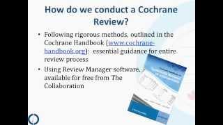 The Steps of a Cochrane Review: an Overview