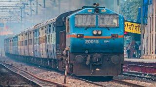 "BAAZ" High Speed Action Of Siliguri Locomotive #20015 Wdp4 Baaz With Garib Nawaz Express