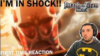 First Time Watching Attack on Titan: Episode 1 Reaction