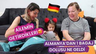 AİLEMİN ALMANYA’DAN GETİRDİKLERİ1 BAGAJ DOLUSU NELER GETİRDİLERTORUNLARINA HEDİYELERİ