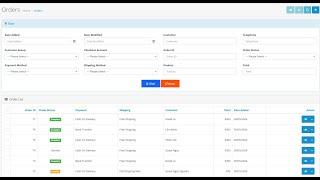 Admin Order Filter Advanced Opencart