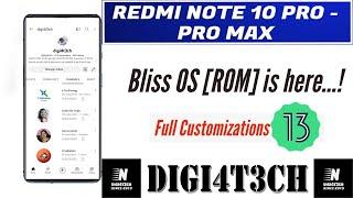 Bliss Rom 16.4 Typhoon unofficial Android 13 For Redmi Note 10 Pro aka Sweetin 26th-Feb-2023 Review.