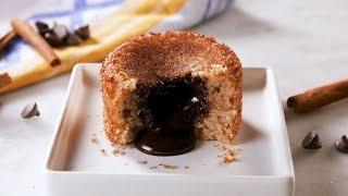 These Molten Churro Cakes Are Filled With Melted Chocolate