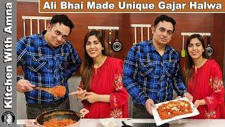 Ali Bhai Made Winter Special Gajar Ka Halwa | Kitchen With Amna