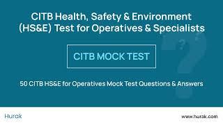 CSCS Mock Test for Operatives | CITB HS&E Practice Test 1