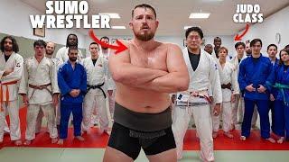 Sumo Wrestler challenges ENTIRE Judo Class